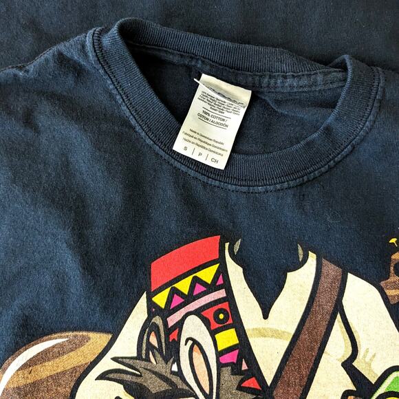 Men's Los Arcos Graphic T-Shirt Black Small Heavyweight Cotton Tee Excellent - Picture 4 of 4